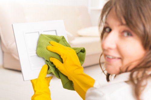 Detailed post-construction cleaning of kitchen surfaces and floors in Bayswater
